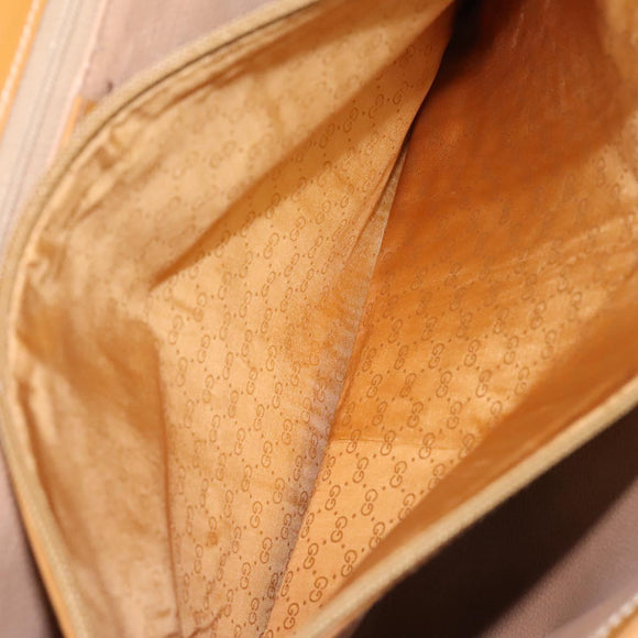 GUCCI Micro GG Supreme Shoulder Bag PVC Beige Gold 001 115 1199 Auth ep7488