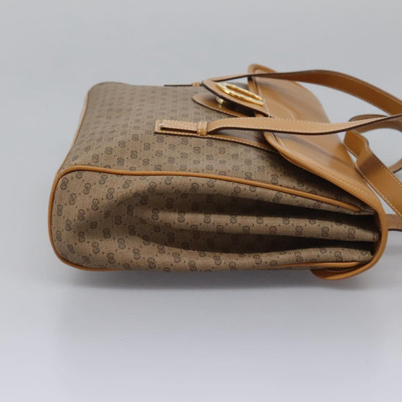 GUCCI Micro GG Supreme Shoulder Bag PVC Beige Gold 001 115 1199 Auth ep7488