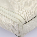 GUCCI Hand Bag Raffia Silver White 211944 Auth ep7490-16