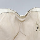 GUCCI Hand Bag Raffia Silver White 211944 Auth ep7490-18