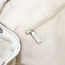 GUCCI Hand Bag Raffia Silver White 211944 Auth ep7490-20