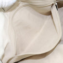 GUCCI Hand Bag Raffia Silver White 211944 Auth ep7490-21