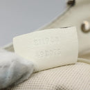 GUCCI Hand Bag Raffia Silver White 211944 Auth ep7490-12