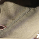 FENDI Zucca Canvas Shoulder Bag Brown Black gold Auth ep7509-10