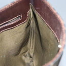 FENDI Zucca Canvas Shoulder Bag Brown Black gold Auth ep7509-18