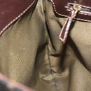 FENDI Zucca Canvas Shoulder Bag Brown Black gold Auth ep7509-19