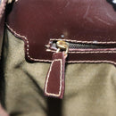 FENDI Zucca Canvas Shoulder Bag Brown Black gold Auth ep7509-11