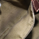 FENDI Zucca Canvas Shoulder Bag Brown Black gold Auth ep7509-12