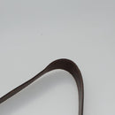 FENDI Zucca Canvas Shoulder Bag Brown Black gold Auth ep7509-14