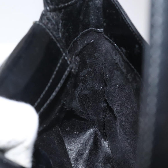 GUCCI Hand Bag Leather Black Auth ep7516