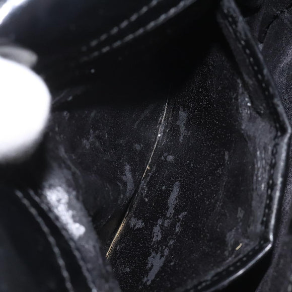 GUCCI Hand Bag Leather Black Auth ep7516