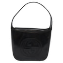 GUCCI Hand Bag Leather Black Auth ep7516-13