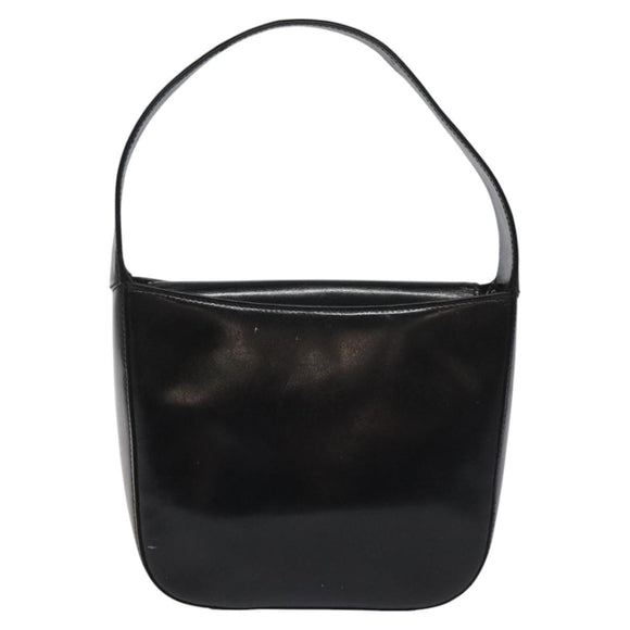 GUCCI Hand Bag Leather Black Auth ep7516