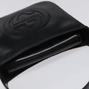 GUCCI Hand Bag Leather Black Auth ep7516-6