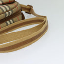 Burberrys Nova Check Shoulder Bag Canvas Leather Beige Gold Auth ep7522-7