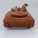 GUCCI Bamboo Backpack Leather Brown Gold 003 2058 0030 Auth ep7524-5