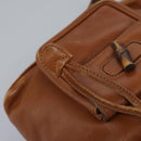 GUCCI Bamboo Backpack Leather Brown Gold 003 2058 0030 Auth ep7524-24