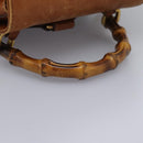 GUCCI Bamboo Backpack Leather Brown Gold 003 2058 0030 Auth ep7524-7