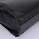 GUCCI Hand Bag Leather Black Gold Auth ep7529-8