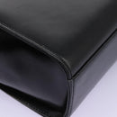 GUCCI Hand Bag Leather Black Gold Auth ep7529-16