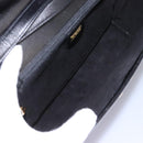 GUCCI Hand Bag Leather Black Gold Auth ep7529-10