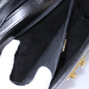 GUCCI Hand Bag Leather Black Gold Auth ep7529-11