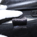 GUCCI Hand Bag Leather Black Gold Auth ep7529-12