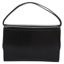 GUCCI Hand Bag Leather Black Gold Auth ep7529-2