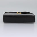 GUCCI Hand Bag Leather Black Gold Auth ep7529-5