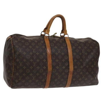 LOUIS VUITTON Monogram Keepall 55 Boston Bag M41424 LV Auth ep7541