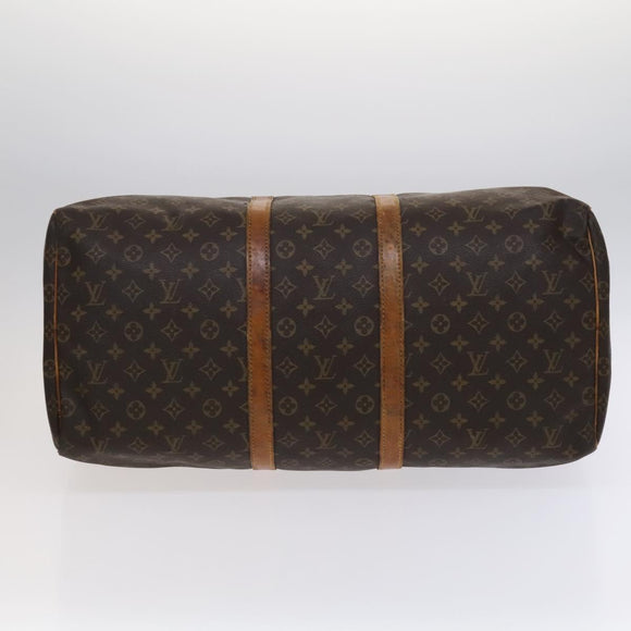 LOUIS VUITTON Monogram Keepall 55 Boston Bag M41424 LV Auth ep7541