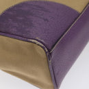 PRADA Tote Bag Canvas Beige Auth ep7542-9