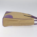PRADA Tote Bag Canvas Beige Auth ep7542-3