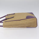 PRADA Tote Bag Canvas Beige Auth ep7542-4