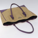 PRADA Tote Bag Canvas Beige Auth ep7542-6