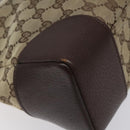 GUCCI GG Canvas Shoulder Bag Beige Silver 110054 Auth ep7544-13