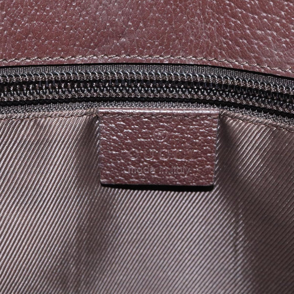 GUCCI GG Canvas Shoulder Bag Beige Silver 110054 Auth ep7544