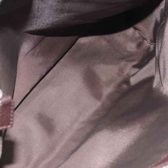 GUCCI GG Canvas Shoulder Bag Beige Silver 110054 Auth ep7544