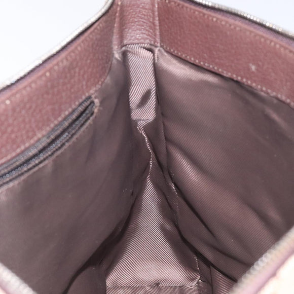 GUCCI GG Canvas Shoulder Bag Beige Silver 110054 Auth ep7544