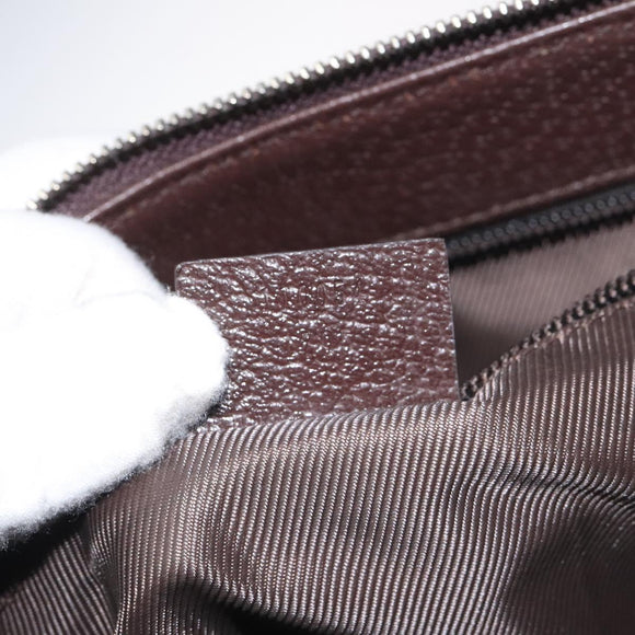 GUCCI GG Canvas Shoulder Bag Beige Silver 110054 Auth ep7544