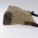 GUCCI GG Canvas Shoulder Bag Beige Silver 110054 Auth ep7544-4