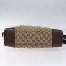 GUCCI GG Canvas Shoulder Bag Beige Silver 110054 Auth ep7544-9