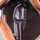 GUCCI Micro GG Supreme Shoulder Bag PVC Leather Beige Brown gold Auth ep7547-10