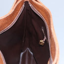 GUCCI Micro GG Supreme Shoulder Bag PVC Leather Beige Brown gold Auth ep7547-21