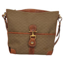 GUCCI Micro GG Supreme Shoulder Bag PVC Leather Beige Brown gold Auth ep7547-13