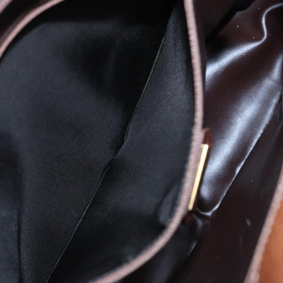 GUCCI Micro GG Supreme Shoulder Bag PVC Leather Beige Brown gold Auth ep7547