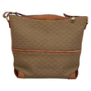 GUCCI Micro GG Supreme Shoulder Bag PVC Leather Beige Brown gold Auth ep7547-2