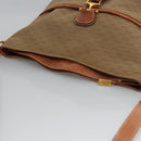 GUCCI Micro GG Supreme Shoulder Bag PVC Leather Beige Brown gold Auth ep7547-6