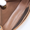 Christian Dior Honeycomb Canvas Chain Shoulder Bag PVC Black gold Auth ep7550-11