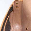 Christian Dior Honeycomb Canvas Chain Shoulder Bag PVC Black gold Auth ep7550-20